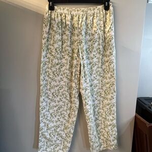 Joe Boxer White and Green Pajama Pants %100 cotton